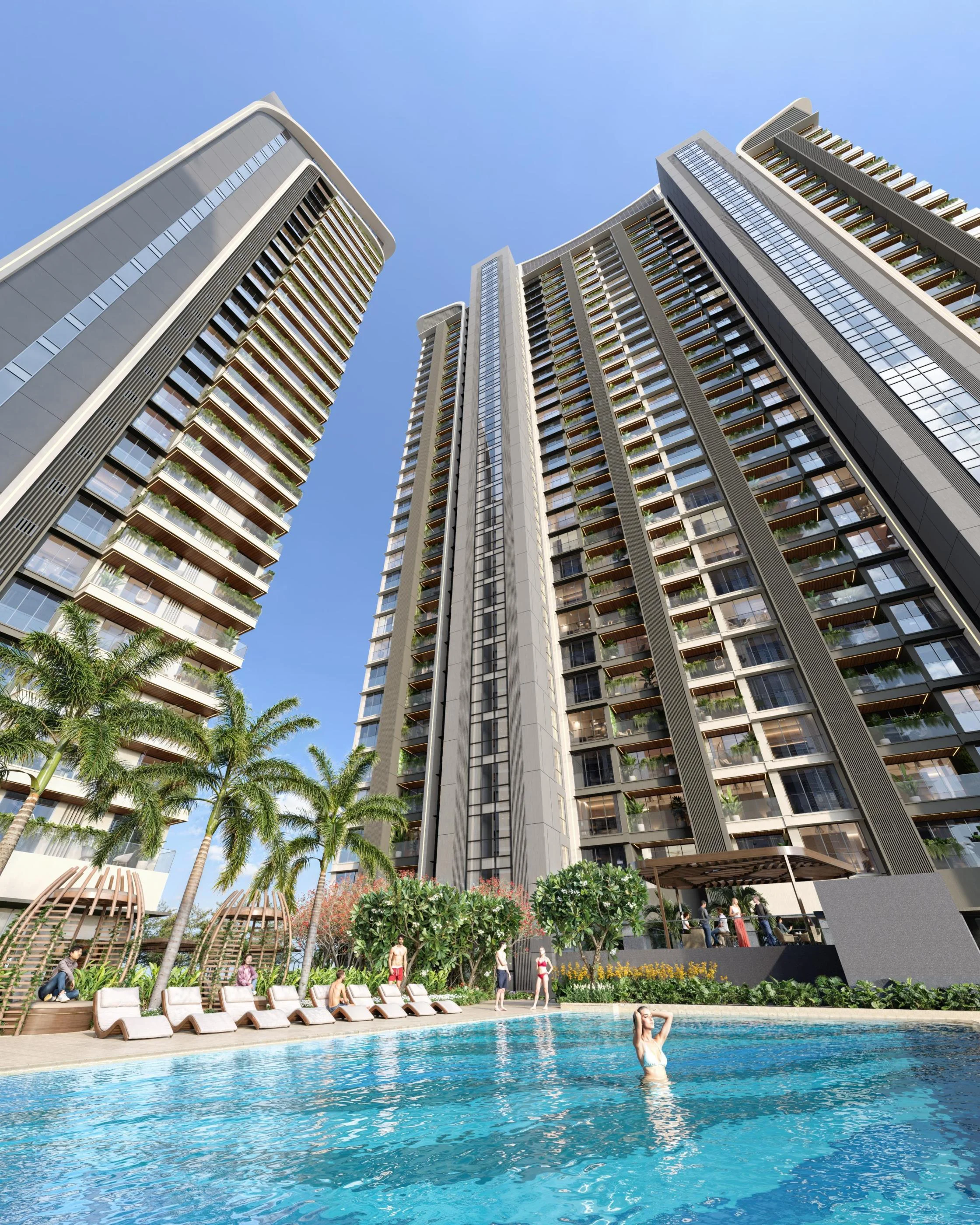 nasik tower exterior 3d view day