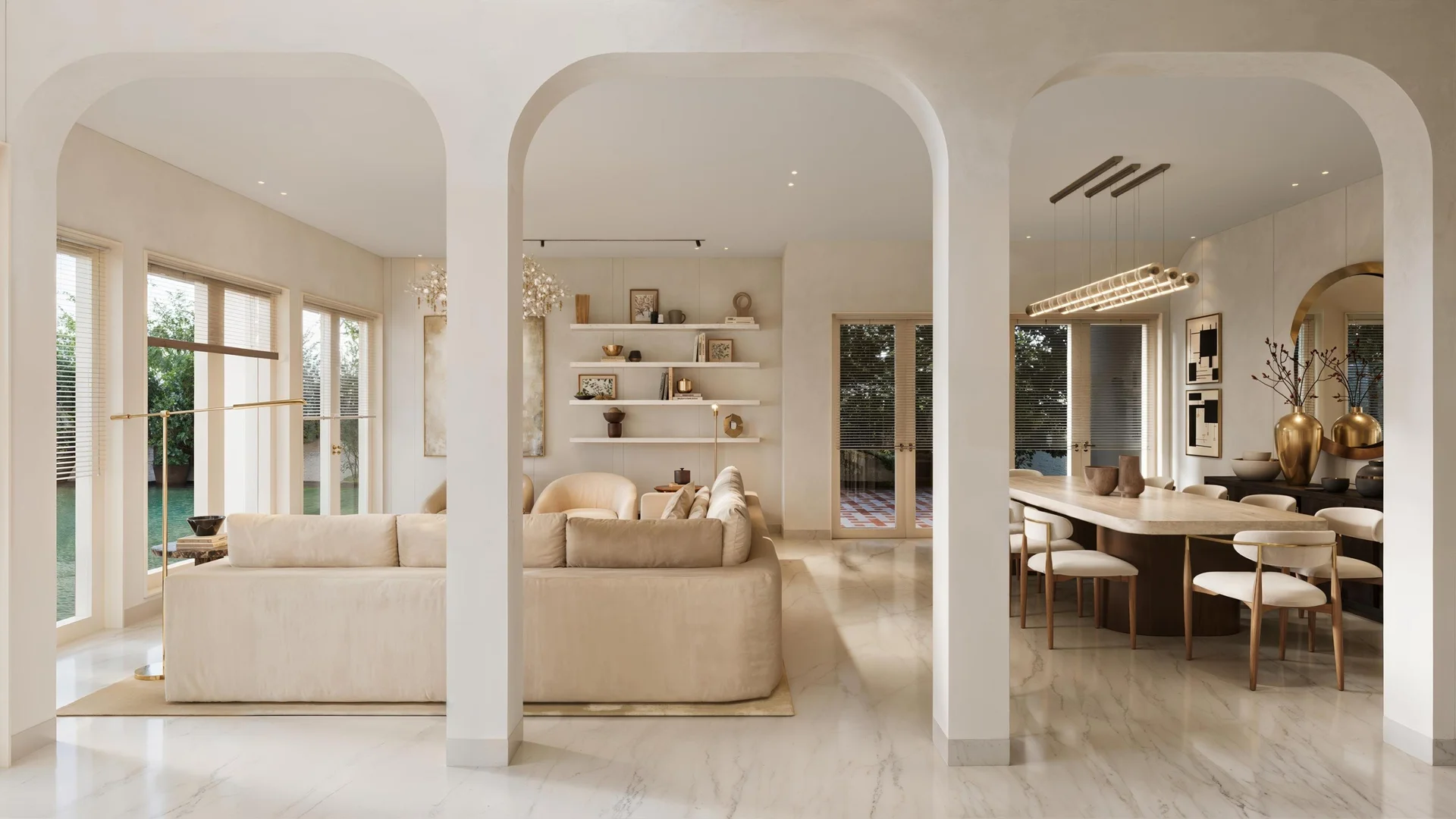 dubai villa 3d view