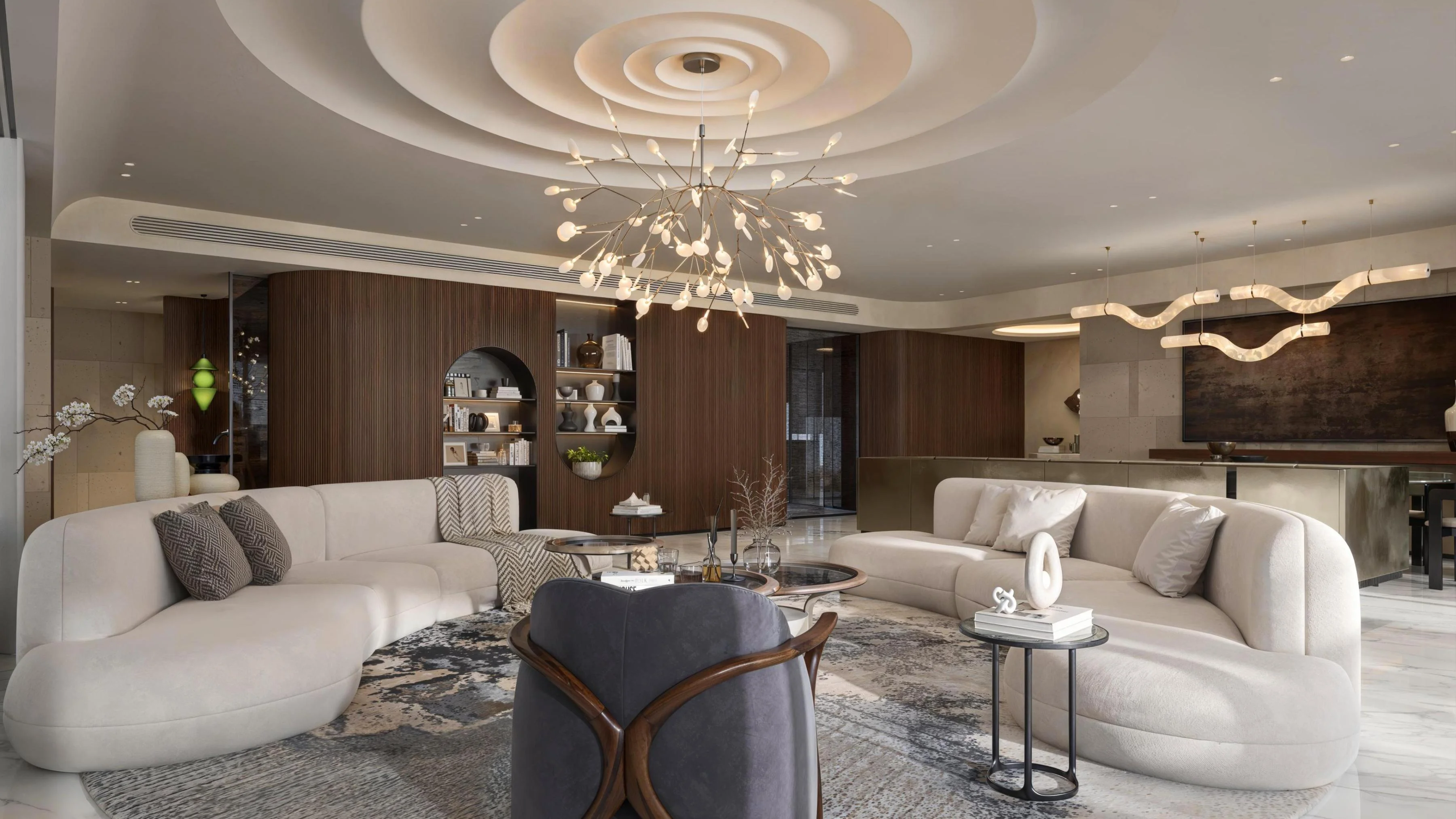 ahmedabad apartment living room 3d