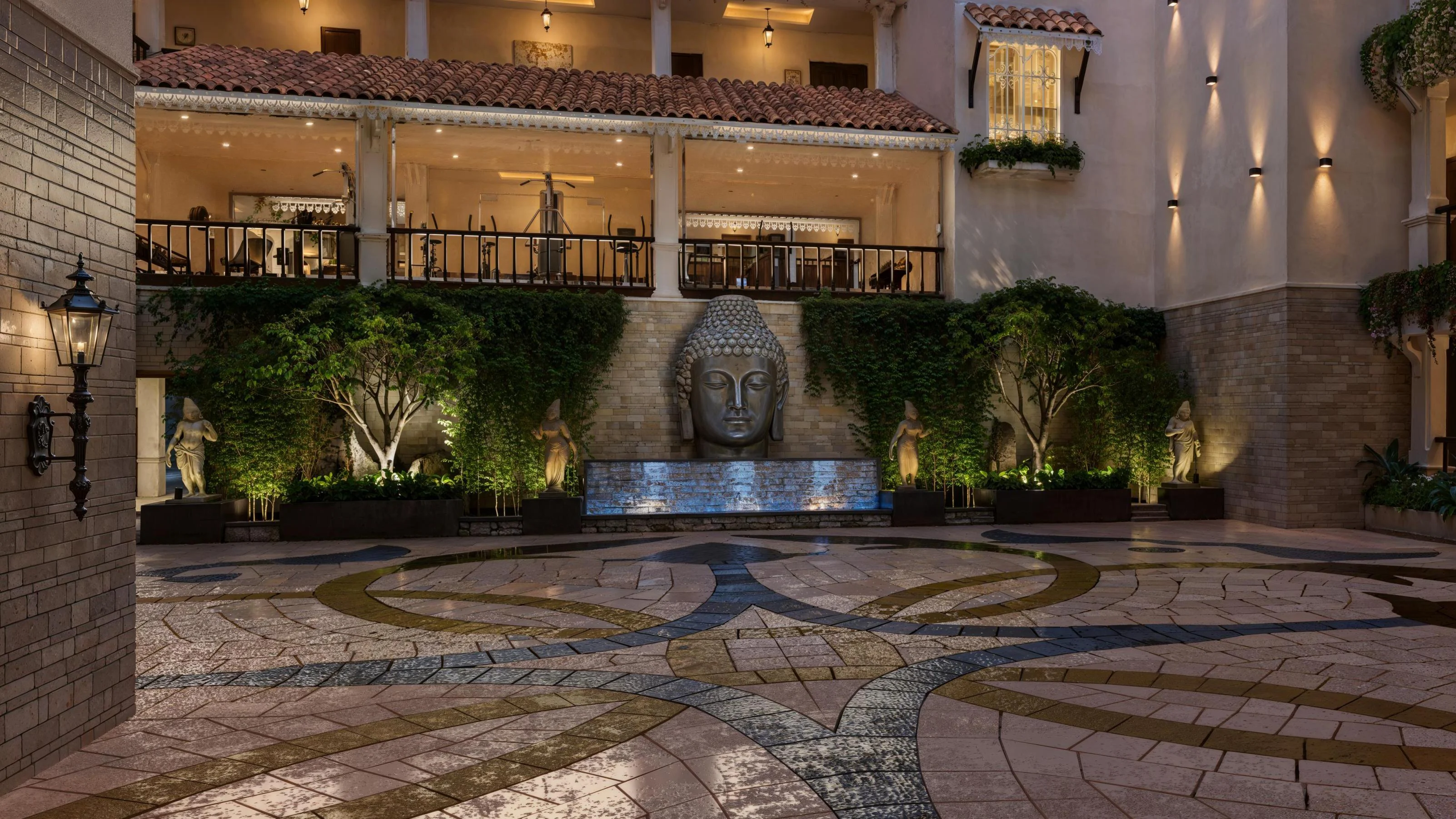 alibaug courtyard 3d view