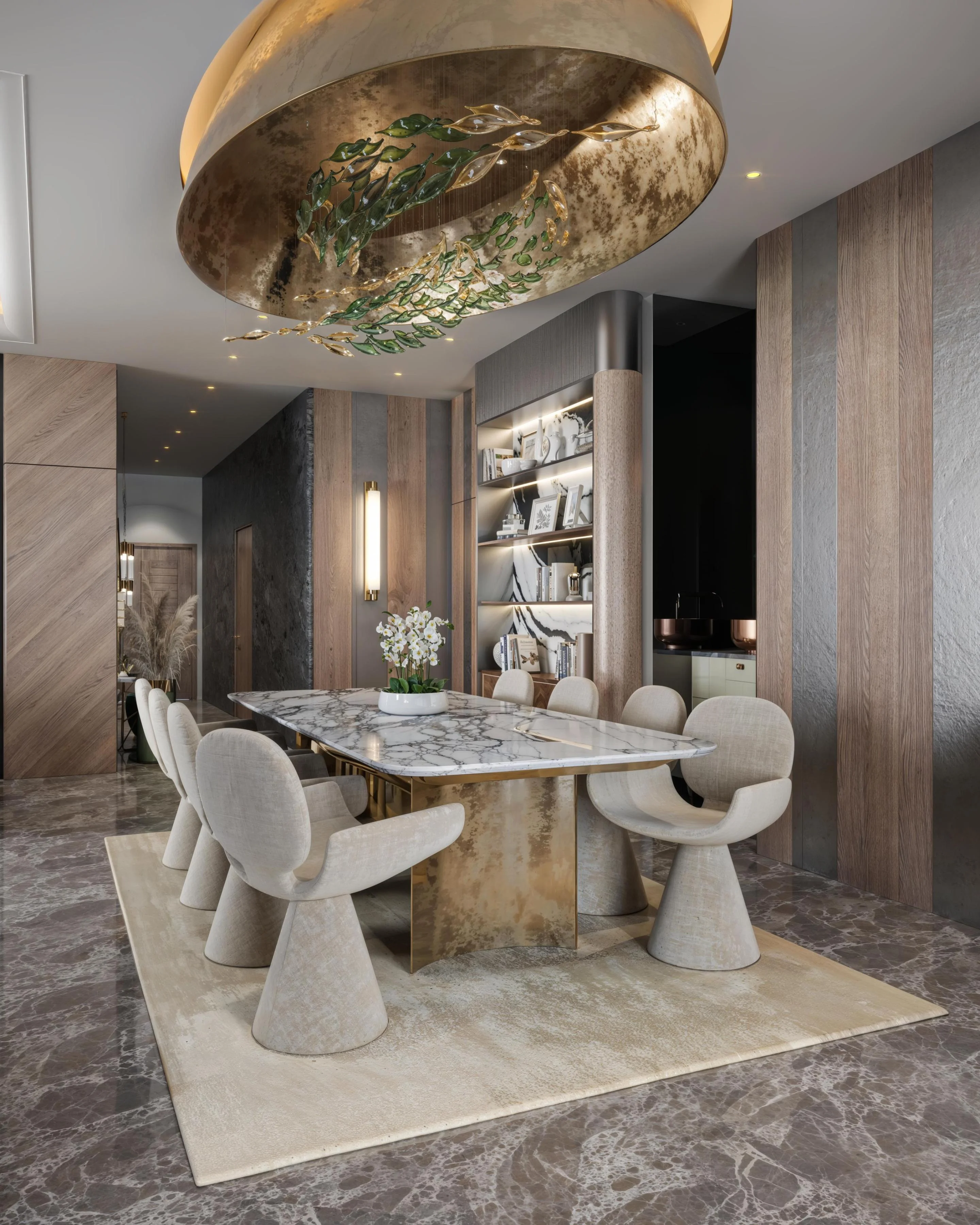 ambani dining room 3d