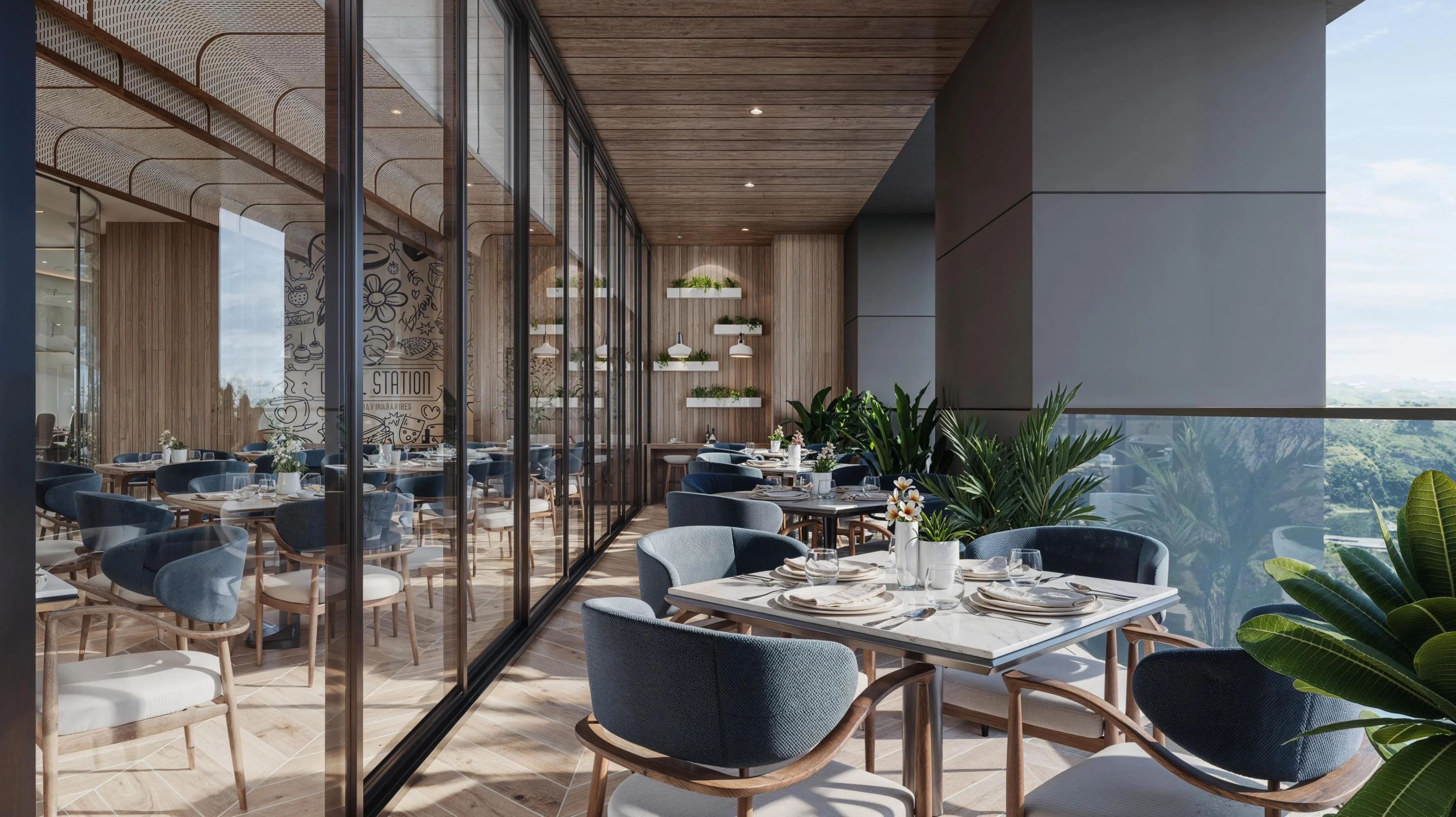 gensler india terrace 3d view