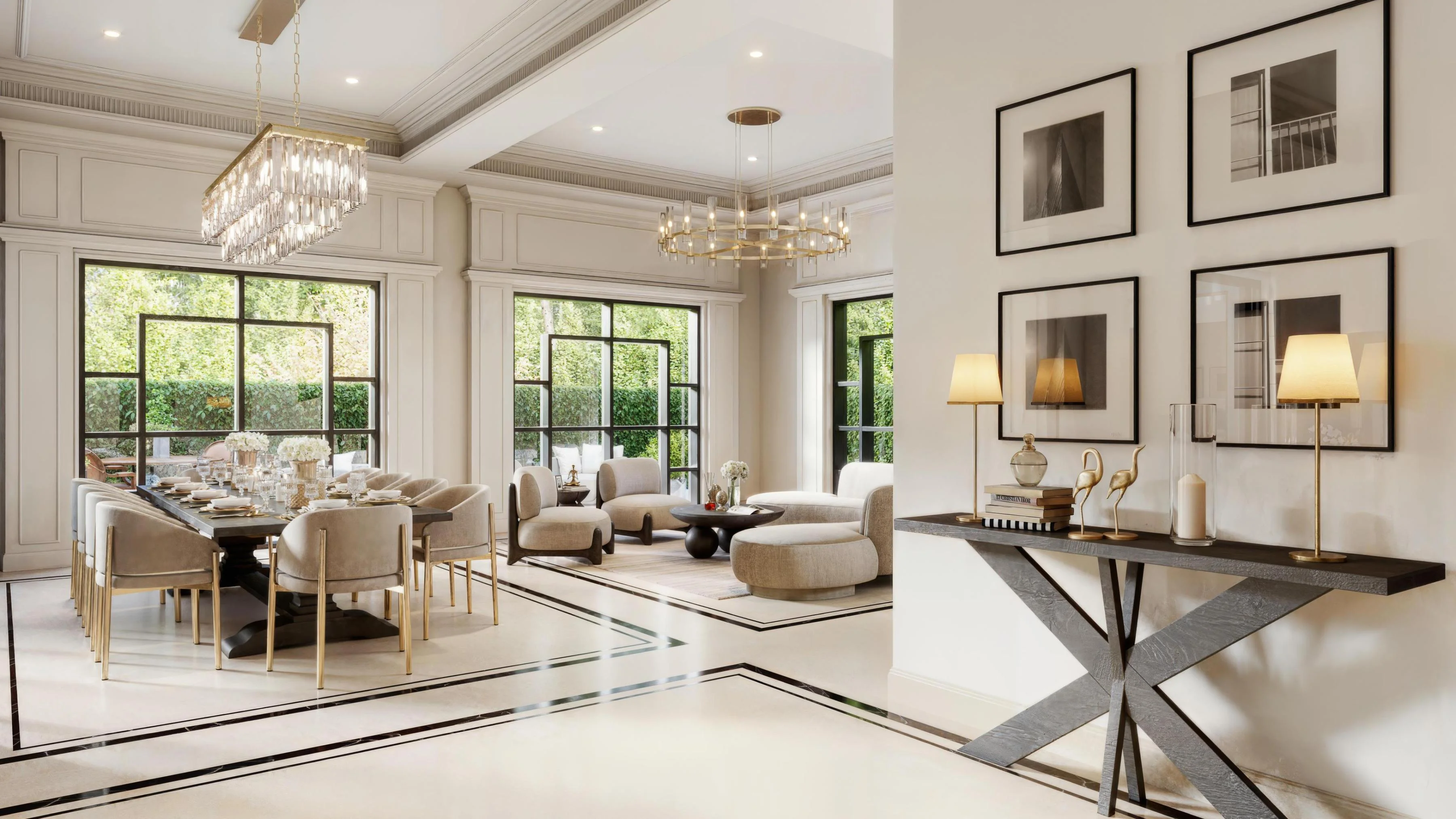 gensler resort living room 3d