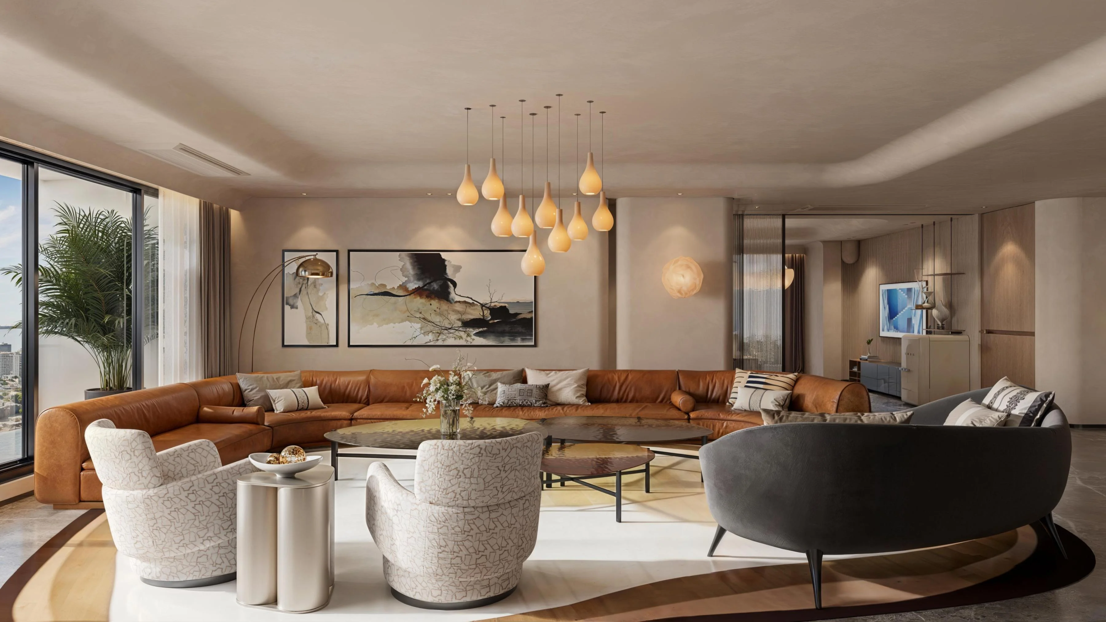 mumbai artesia living room 3d